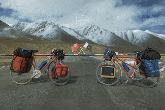 Our Bikes at the Khunjerab Pass
